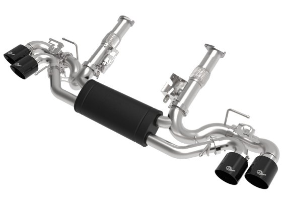 2020-2023 C8 Corvette MACH Force-Xp 304 Stainless Cat-Back Exhaust w/ Muffler w/ NPP Black Tips