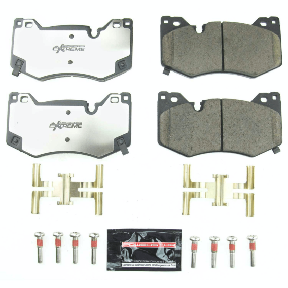 2020-2024 Corvette C8 Power Stop Front Z26 Street Performance Carbon Fiber Ceramic Brake Pad Kit ...