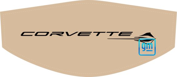 2020-2023 C8 Corvette Trunk Cover Black Stingray + CORVETTE Lettering