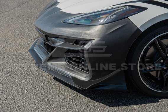 2020-2023 C8 Corvette Z06 Style Front Bumper Cover Grille Splitter Lip Kit