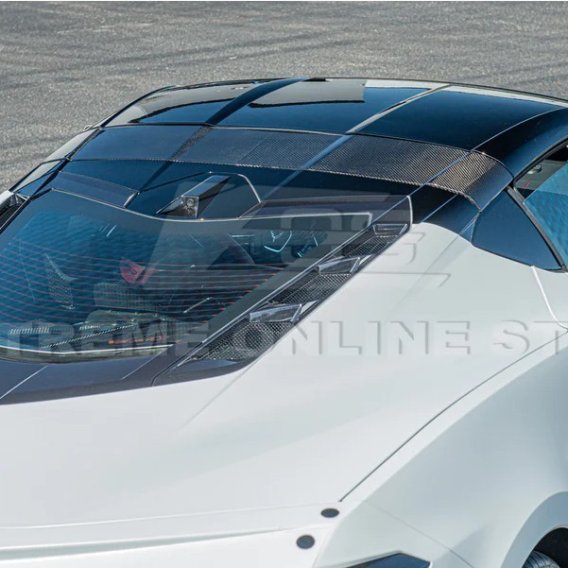 2020-2023 CHEVROLET CORVETTE C8 CARBON FIBER TOP ROOF PILLAR BOW