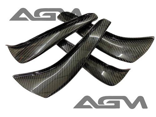 2020-2023 Corvette C8 AGM Carbon Fiber Dive Plane Canards Set