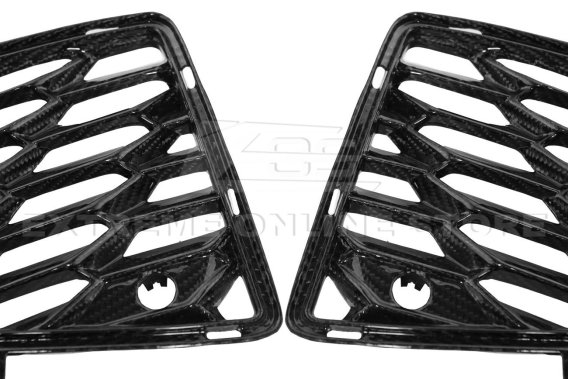 2020-2023 Corvette C8 Carbon Fiber Rear Bumper Grille Vent Insert 