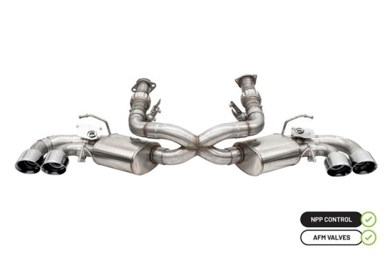 2020-2023 Corvette C8 Corsa 3" Valved Cat-Back 4.5" Polished Exhaust System