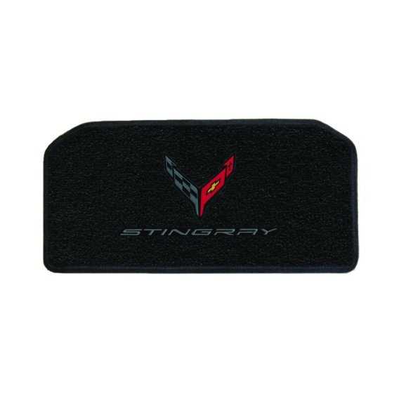 2020-2023 Corvette C8 Front/Rear Cargo Mats C8 Flags Carbon & Stingray Word 