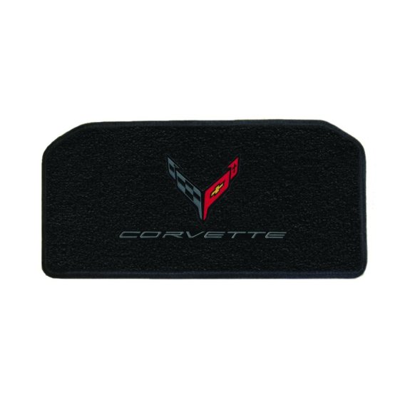 2020-2023 Corvette C8 Front/Rear Lloyd Cargo Mat C8 Flags Carbon & Corvette Word