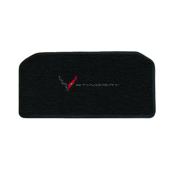 2020-2023 Corvette C8 Lloyd Front Rear Cargo Mats Flags Black and Stingray Word