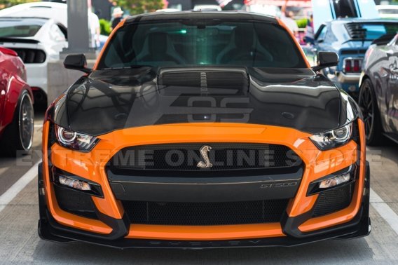 2020-2023 Mustang GT500 Factory Style Carbon Fiber Forged Carbon Fiber Front Hood Vent Cover