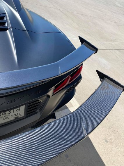 2020-2024 Corvette C8 LG Carbon Fiber Rear High Wing