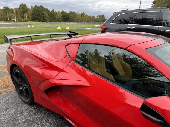 2020-2024 Corvette C8 Painted Side Quarter Window Overlays