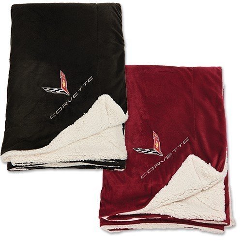 C8 Corvette Lamb’s Wool Blanket/Throw