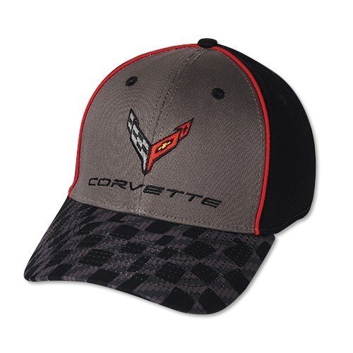 C8 Corvette Next Gen Carbon Flash Checkered Bill Cap