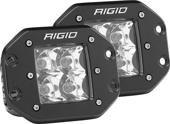 Spot Flush Mount Black Pair D-Series Pro RIGID Industries 212213