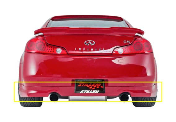 2003-2007 Infiniti G35 [Coupe] Rear Valance - 103618 Stillen Exterior Styling