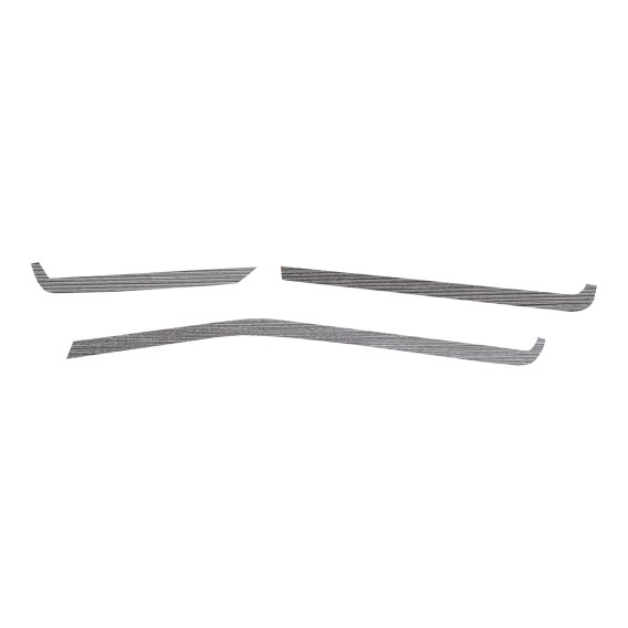 2020-2023 C8 Corvette Interior Dash Trim Accents - Brushed Aluminum