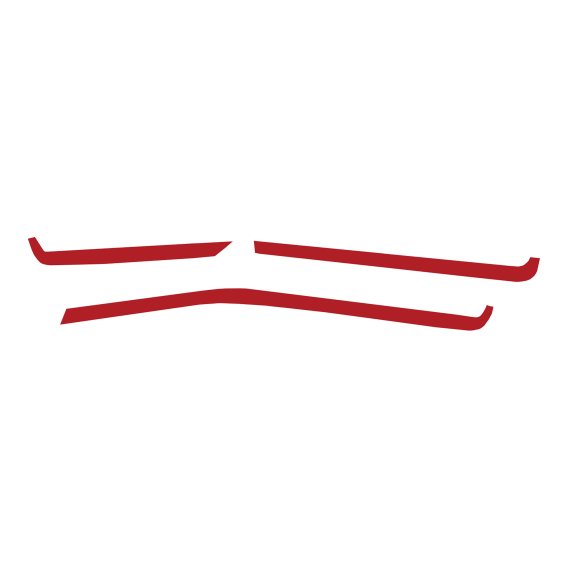 2020-2023 C8 Corvette Interior Dash Trim Accents - Matte Red