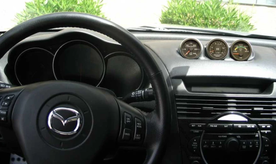 2004-2008 Mazda RX8 3 Gauge Pod Dash Panel