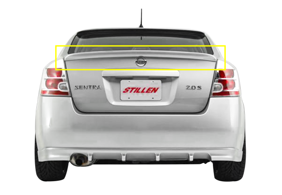 2007-2012 Nissan Sentra Rear Deck Wing - 108069 Stillen Exterior Styling