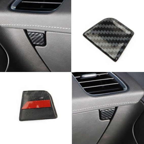 2014-2019 Corvette C7 Carbon Fiber Glove Box Handle Switch Cover Trim