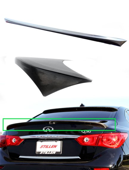 Infiniti Q50 Rear Spoiler [Unpainted] - KB11223 Stillen Exterior Styling