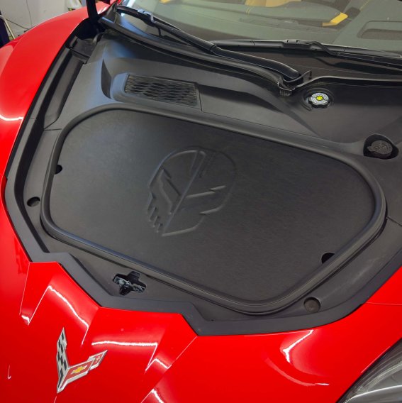 2020-2025 C8 Corvette Leather Frunk Storage Cover