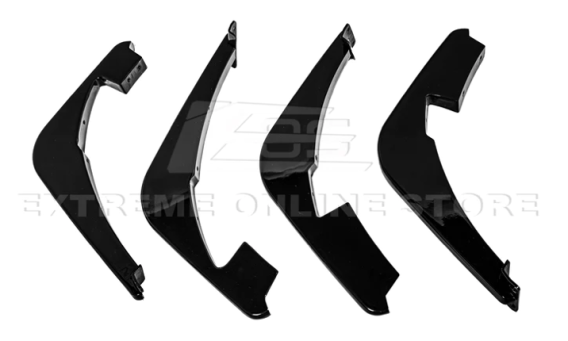 2020-2024 C8 Corvette Z51 Carbon Fiber Rear Diffuser Fins