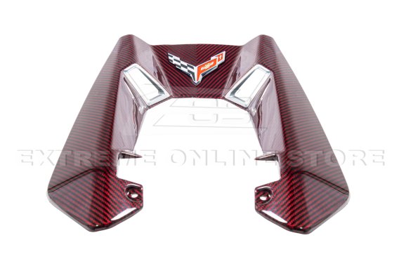 2023-2024 C8 Corvette Z06 Red Carbon Fiber Engine Cover