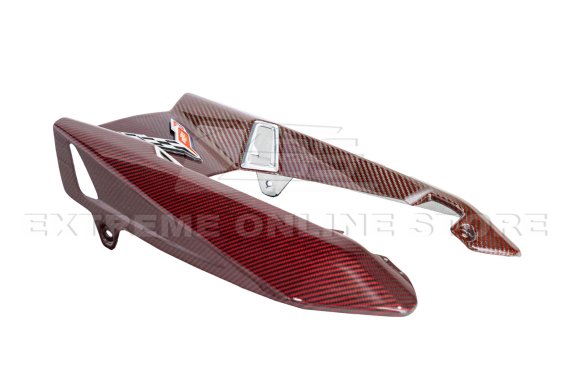 2023-2024 C8 Corvette Z06 Red Carbon Fiber Engine Cover