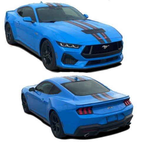 2024 Ford Mustang Premium GT Rally Redline Stripes Kit