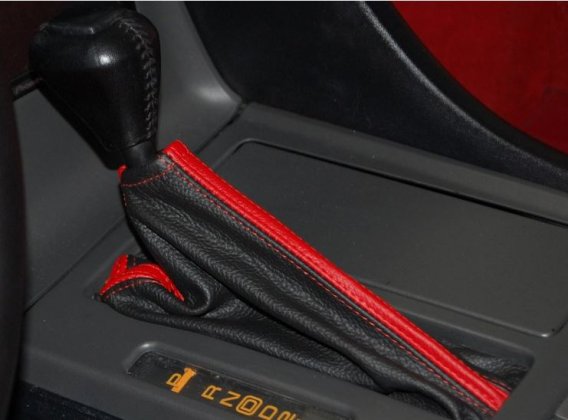 1997-2004 C5 Corvette Black NAPPA Shift Boot W/Accent Stitching - Auto Non-Perf - Charcoal