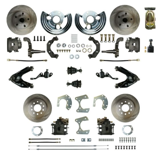 1971-1976 Plymouth Scamp Front and Rear Brake Conversion Kit The Right Stuff MDC46SD