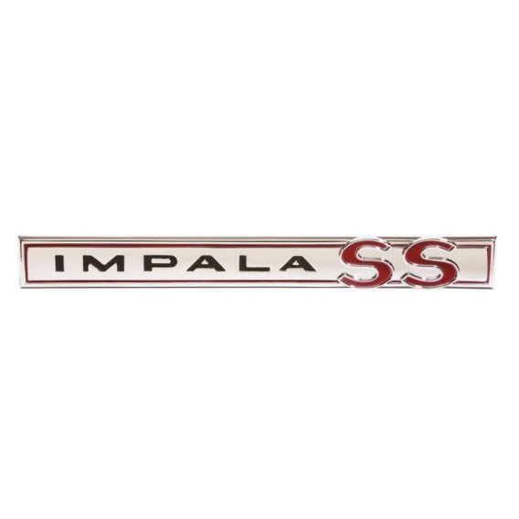 1964 Impala Trunk Lid Emblem, "Impala SS", Sold as Each