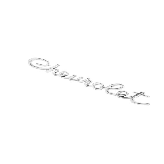 1965 Full-Size Chevrolet Rear Lower Molding Emblem, Impala SS, "Chevrolet", Each