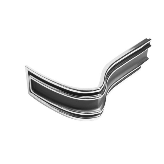 1965 Impala SS /Caprice Black and Grey Rear Corner Molding, Passenger Side, Each