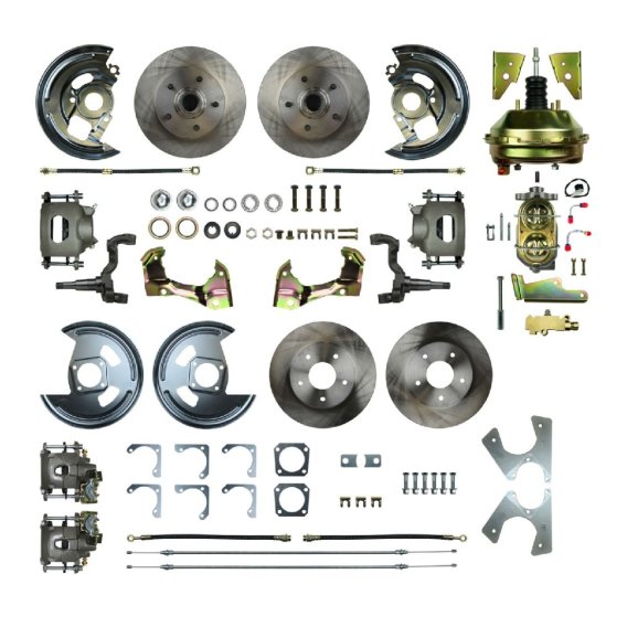 1964-1971 Oldsmobile 442 Front and Rear Brake Conversion Kit The Right Stuff AFXDC41C