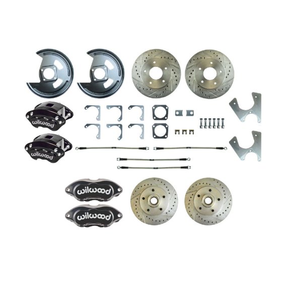 1975-1977 Chevrolet Nova Front and Rear Brake Conversion Kit The Right Stuff F75RDM25S