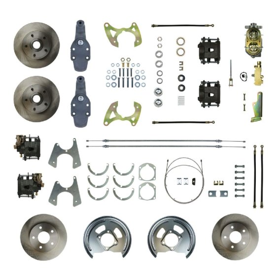 1959-1964 Chevrolet Biscayne Front and Rear Brake Conversion Kit The Right Stuff FSC594SDD