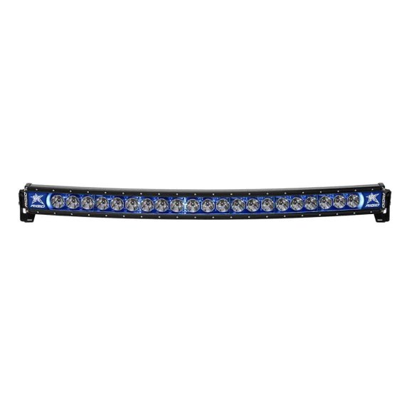 40 Inch LED Light Bar Single Row Curved Blue Backlight Radiance Plus RIGID Industries 34001