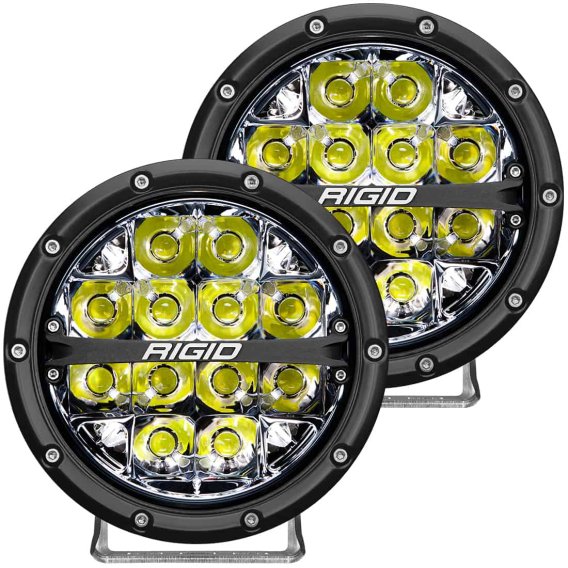 360-Series 6 Inch Led Off-Road Spot Beam White Backlight Pair RIGID Industries 36200