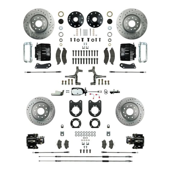 1964-1971 Oldsmobile 442 Front and Rear Brake Conversion Kit The Right Stuff AFXSD51DSX