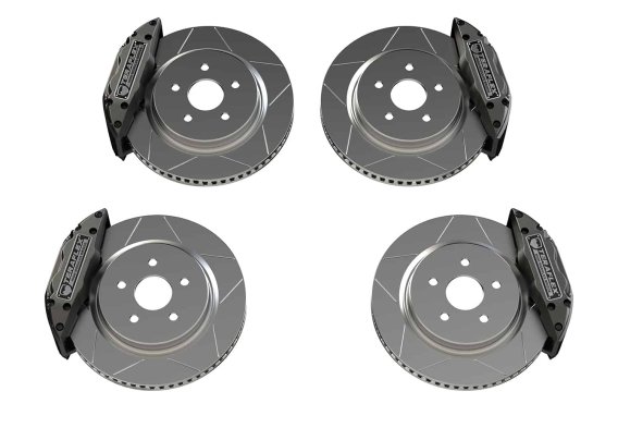 Fits JL/JLU JK/JKU: Delta Brake Kit Front and Rear 5x5 " Bolt Pattern For 07-18 Jeep JK/JKU Wrang...