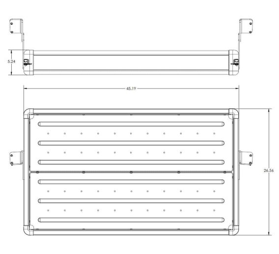 Fits Jeep JKU 4dr Wasatch Rear Cargo Rack Rails 07-18 Wrangler JKU TeraFlex