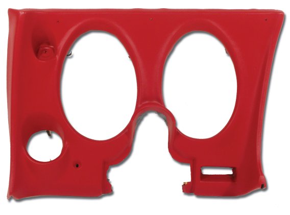 CCD Dash Pad Red Lower LH W/Air Conditioner For 1977 Corvette