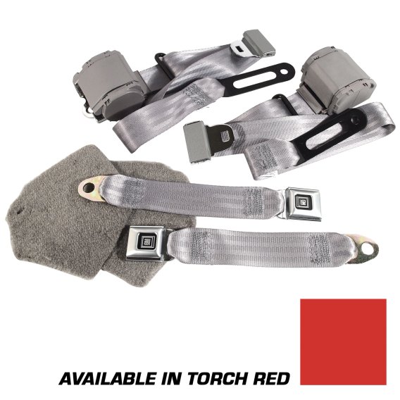 Torch Red Lap & Shoulder Seat Belts Single Retractor For 1993-96 Corvette