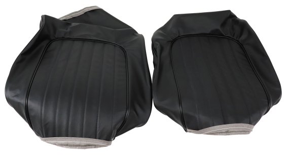 Leather Seat Covers- Black For 1960 Corvette