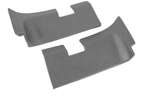 Rear Coupe Roof Panels- Gunmetal 68L For 1968 Corvette