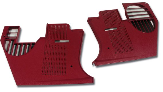 1978-1981 C3 Corvette Kick Panels - Red