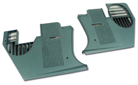 1982 C3 Corvette Kick Panels - Silvergreen