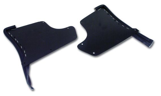 1963-1964 C2 Corvette Kick Panels W/Windlace - Dark Blue