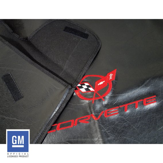 C5 1997-2004 Corvette Embroidered Top Bag Black with Red C5 Logo